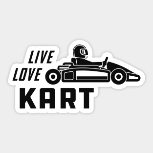 Kart - Live love Kart Sticker